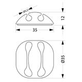 UKSO-22 Uchwyt kablowy samoprzylepny 37.22 OPATÓWEK
