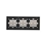 Simon 54 Touch Panel dotykowy S54 Touch 3 moduły 2 pola dotykowe poziome + 4 pola dotykowe + 4 pola dotykowe srebrna mgła DSTR3244/71 KONTAKT