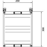univers N HC 300x250mm zestaw z pokrywą pełną z TS35 UC21RK HAGER