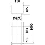 KORYTKA SIATK.GRM 105X150 V2A