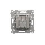 Simon 55 Gniazdo antenowe R-TV-SAT końcowe/zakończeniowe 1x Wejście: 5 MHz÷2,4 GHz Aluminium mat