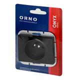 Gniazdo pojedyncze podtynkowe 2P+Z Onyx, 16A, 250V, PT-16O, czarny OR-OE-7505/B ORNO