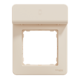 Sedna Design, Ramka 1-krotna z półką na telefon, beżowa
