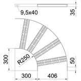SLZB L 90 400 A2 Łuk 90°
