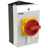 P1-32/I2H/MBS/SVB/HI11 Rozłącznik 32A 3P + 1Z 1R MBS czerwony - żółta rączka 182419 EATON