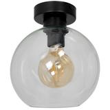 Milagro plafon Sofia Clear E27 czarny MLP6573