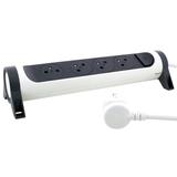 PRZEDŁUŻACZ PREMIUM, OBROTOWY, 4X2P+Z, Z PRZEWODEM 3.0 METRA 3X1.5 MM2 - BIAŁY/GRAFITOWY, Legrand