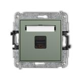 ICON Mechanizm gniazda komputerowego pojedynczego 1xRJ45, kat. 6A, 8-stykowy szałwiowy