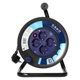 Przedłużacz bębnowy, 4 gniazda 2P+Z (schuko), kabel PVC H05VV-F 3x1.5mm2, długość - 30m, termik, prz