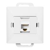 Gniazdo 1xRJ45 Cat5 Pearl, RJ45-5CAT/P1, biały