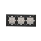 Simon 54 Touch Panel dotykowy S54 Touch 3 moduły 1 pole dotykowe + 2 pola dotykowe poziome + 4 pola dotykowe srebrna mgła DSTR3124/71 KONTAKT