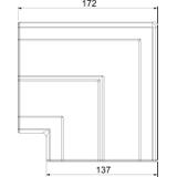 GK-FH53130LGR, Naroże płaskie, nakładka