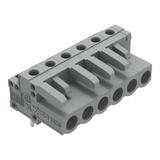 MCS-MIDI Classic gniazdo kątowe 6-bieg. szare raster 5 mm