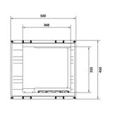 univers N Podzespół rozstaw 60mm3-pol.7xNH00listw. 450x500mm odpływ lewo/prawo UE32C7N HAGER