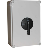 ROZŁĄCZNIK IZOL.4 BIEGUNOWY 160A W OBUDOWIE Z POLIWĘGLANU Z POKRĘTŁEM Ż/C