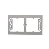 Simon 54 Premium Puszka natynkowa 2-krotna do ramek PREMIUM. Głębokość 35mm srebrny mat