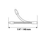 Przedłużka elastyczna 1/4", 140 mm