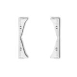 MINI Ramka pośrednia do gniazd podwójnych biały mat