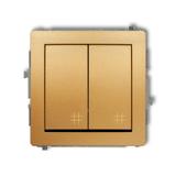 DECO Mechanizm łącznika podwójnego krzyżowego złoty