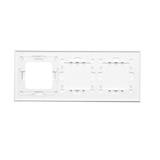 Simon 54 Touch Panel dotykowy S54 Touch 3 moduły 2 pola dotykowe poziome + 2 pola dotykowe poziome + 1 otwór na osprzęt S54 biała perła DSTR3220/70 KONTAKT