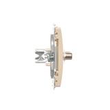 Simon Basic Gniazdo antenowe typu podwójne beż