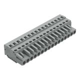 MCS-MIDI Classic gniazdo 16-bieg. szare raster 5 mm /25szt./ WAGO