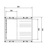 univers N Podzespół rozstaw 60mm3-pol.8xNH00listw.450x500mm odpływ dół UE32B8N HAGER