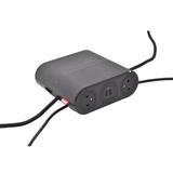 INCARA: LINK'ON - 4X2P+Z / 2XUSB A+C / HDMI (Z PRZEWODEM 2 M) / ZŁĄCZE WIELAND - 2,5 M-CZARNY, Legra