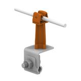 Uchwyt na blachę, na felc ze słupkiem plastik./OG/