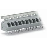 listwa zaciskowa do pł. drukowanych 9-bieg. szara raster 5/5,08 mm