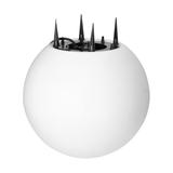 Lampa kula ogrodowa 38cm biała E27 wbijana zewnętrzna IP65 AD-OP-6587WE27ZM ORNO