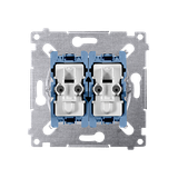 Simon 54 Łącznik krzyżowy podwójny (mechanizm) 10A 250V szybkozłączka SW7/2XM KONTAKT