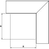 NAROŻE PŁASKIE 60X 60 STAL FS