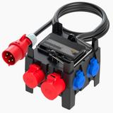 ROZDZIELNICA PRZENOŚNA Z TWORZYWA TYPU „NYSA” 8M Wejście 32/5+2M - wyjście 32/5 16/5xB16 3xGSxB16 FI