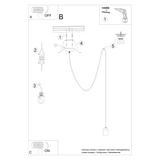 Sollux Lampa wisząca NESO 1 LONG SL.1159