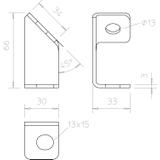 ABS FS, UCHWYT PRZYŁĄCZENIOWY FS