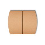 Klawisze podwójne do łączników TREND, LOGO (komplet dwóch sztuk) złoty metalik