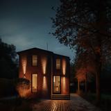 TORRE RING 18W CCT 230V IP54 99x78x240MM CZARNY OKRĄGŁA ELEWACYJNA