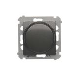 Simon 54 Ściemniacz obrotowy do LED ściemnialnych 230 V 2–250 W antracyt. Maksymalna ilość zródeł LED - 10 szt. DS9L.01/48 KONTAKT