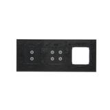 Simon 54 Touch Panel dotykowy S54 Touch 3 moduły 2 pola dotykowe pionowe + 4 pola dotykowe + 1 otwór na osprzęt S54 zastygła lawa DSTR3340/73 KONTAKT