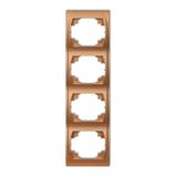 LOGO Ramka pionowa poczwórna złoty metalik