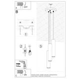 Sollux Lampa wisząca LAGOS 3P zielona oliwka SL.1487