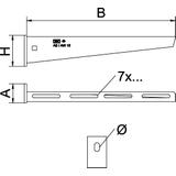AW 15/11, WSPORNIK ŚCIENNY 110MM VA-4301