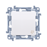 Simon 10 Przycisk dzwonek 10A 250V szybkozłączka biały CD1C.01/11 KONTAKT