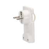 Wtyczka płaska Uni-Schuko z uchwytem biała OR-AE-1311/W ORNO