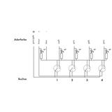 moduł przyłączeniowy 4-torowy/4-biegunowy z przewodem 10m