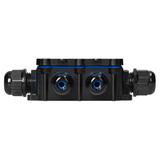 Puszka natynkowy HD IP68, 0,5-6,0mm2 ,2 dławnice M20, 2 dławnice M16, układ T OR-JB-13815/4T ORNO