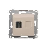 Simon 54 Gniazdo HDMI kremowy
