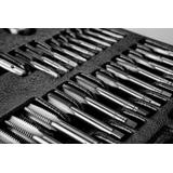 Narzynki i gwintowniki, zestaw 31 szt., wkładka