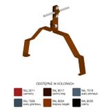 AN-152M/LA/, Uchwyt gąsiorowy "WZÓR 37" Z-śruba H=10 cm /LA/